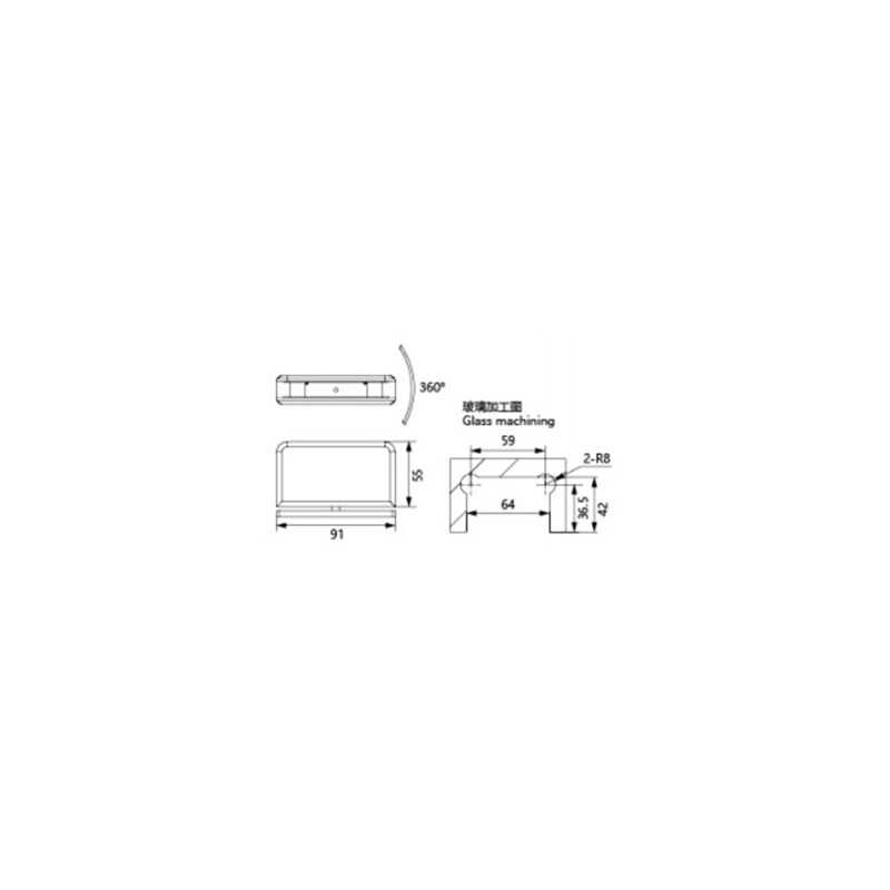 Glass Shower Door Hinge 4214