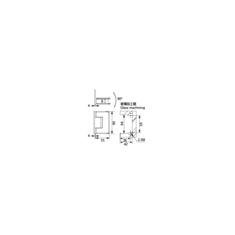 Glass Shower Door Hinge L4215