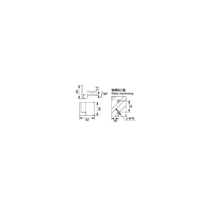 Glass Shower Door Hinge WG4506