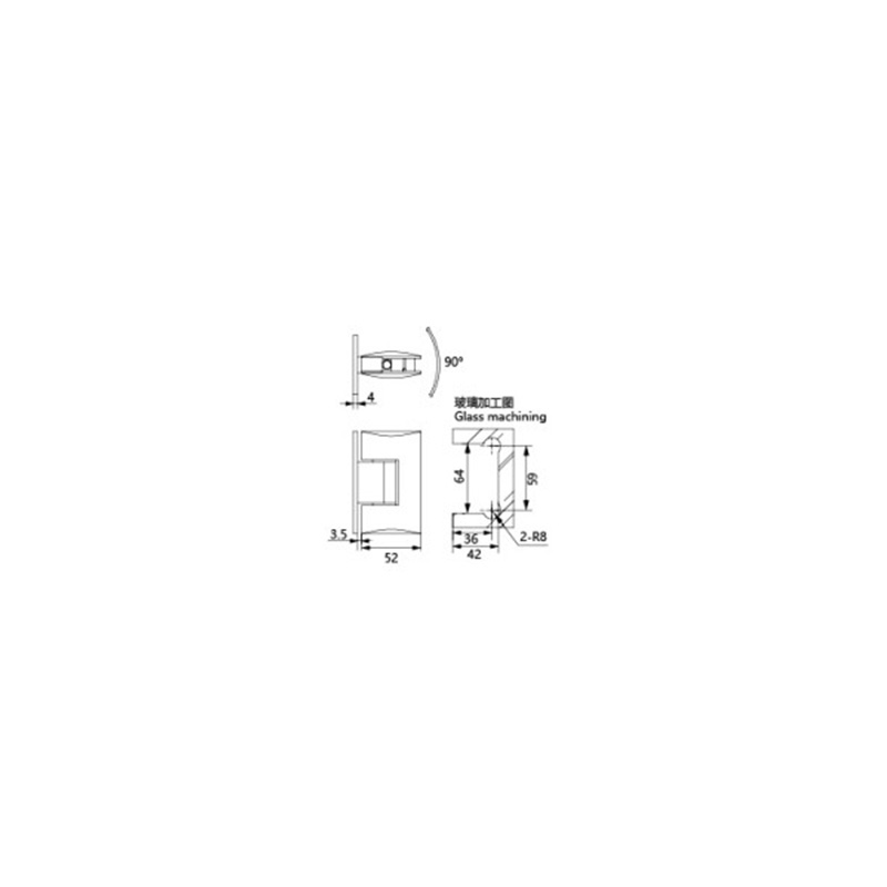 Glass Shower Door Hinge 4201
